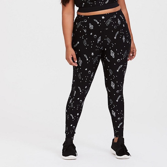 torrid Pants - Torrid 'Space Jam' Black Active Leggings Size 2
